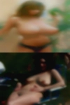 Almost naked woman
