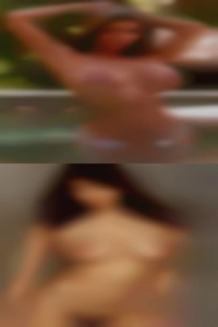 Easy going naked woman guy taking life in stride.